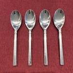 4 Oneida Stainless Steel Shaker Teaspoons Set Glossy Finish Replacements. Fixed Price $24.95.