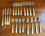 20 Piece Wf Washington Forge WAF11 White Ivory Swirl Stainless Flatware Vanilla. Fixed Price $34.85.