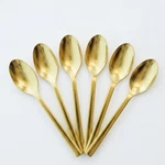 New! Oneida Chef's Table Teapoons Shiny Gold (set Of 6) Commercial Grade. Fixed Price $20.00.