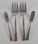 Imperial Silver Wm Rogers Stainless INS72 Serving Forks Spreader Knife Flatware. Fixed Price $19.99.