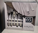 Mikasa Satin Loft 18/10 Stainless Steel 65PC. Flatware Set (service For Twelve). Fixed Price $114.95.