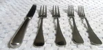 Pc Christofle Hotel CTF15 Fidelio Forks And Knife Flatware Silverplate France. Fixed Price $60.00.