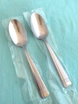 New Oneida Amsterdam 2 Teaspoons Stainless Flatware 6". Fixed Price $17.50.