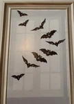 Martha Stewart Crafts Halloween Bats Mirror Wall Clings Party Decorations Set. Fixed Price $11.90.