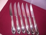 Set Of 6 Lenox Hartleigh Steak Knife Knives 9 3/8 GG4. Fixed Price $52.49.