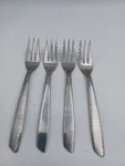 Lot Of Superior INS145 Stainless Salad Forks With Serrated Edges 6 7/8". Fixed Price $20.00.