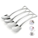 Taoranju 4 Pcs 6" Small Dessert Spoons, Stainless Steel Shovel Shape Coffee. Fixed Price $11.69.