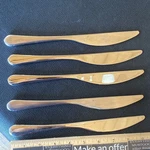 (5) Gourmet Settings GON20 Glossy Stainless Solid Handle Dinner Knives Modern. Fixed Price $16.19.