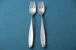 Lauffer Design Dinner Forks (set Of 2) Satin 18/8 Stainless Germany 7". Fixed Price $82.49.
