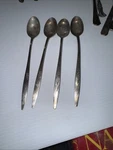 Oneida Community Stainless Flatware My Rose Pattern Iced Tea Spoons Set Of 4. Fixed Price $10.00.