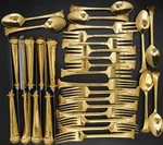 Towle Supreme Aristocrat Gold Flatware Buy Forks Knives Spoons By Piece. Fixed Price $5.99.