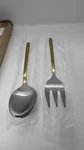 Threshold 2 Piece Two-tone Serving Set Stainless Steel-dishwasher Safe. Fixed Price $19.50.