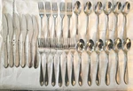 Delia Mirror Cambridge High Gloss Stainless Flatware Set Of 29 Pieces. Fixed Price $49.99.