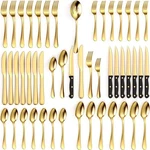 Tribal Cooking 49 Piece Silverware Set - Service For 8 Golden. Fixed Price $41.99.
