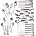 Lenox Silverware Set For 12, French Perle 65PIECE Flatware With Serving U.... Fixed Price $298.56.