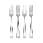 Oneida Moda Silverware Set Of 4 Dinner Forks Heavy Stainless Steel Luxury. Fixed Price $34.09.