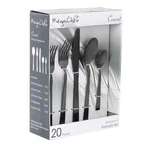 Megachef Cravat 20 Piece Flatware Utensil Set Stainless Steel Silverware Metal. Fixed Price $51.73.