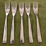 5 Mcm Vintage Stanley Roberts SRB60 Japan Stainless Steel 7 1/2" Dinner Forks. Fixed Price $24.99.