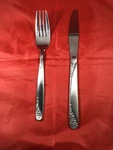 Interpur INR15 Roses 1- Dinner Fork & Stainless Flatware. Fixed Price $12.95.