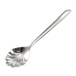 Stainless Steel Shell Shaped Heart Carved Tableware Spoon Silver. Fixed Price $12.88.