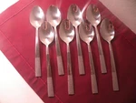 Set Of Oneida Paxton 18/0 Stainless Steel Table Place Soup Spoons 7". Fixed Price $18.49.