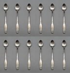 Oneida Silverplate - Bennington Iced Beverage Spoons Set Of Twelve Nos. Fixed Price $24.99.