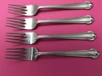 4 Mikasa Classico Satin 18/0 Stainless Salad Forks (indonesia). Fixed Price $19.99.