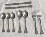 Oxford Hall OXH101 Rose Mix Lot Of 9 Stainless Flatware Made Japan. Fixed Price $17.99.