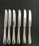 Hampton Silversmiths Nobility Dinner Knives 9 1/2 Stainless Flatware Set Of 6. Fixed Price $19.54.