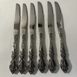 Oneida Stainless Wordsworth Dinner Knives - Set Of Six * Usa. Fixed Price $17.99.