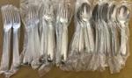 Oneida Usa Stainless Raffia (glossy) (12) Each Dinner Fork & Soup Spoon- New. Fixed Price $75.75.