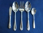 New Gorham Studio Glossy 5PC Hostess Set 18/10 Stainless Serving Flatware. Fixed Price $29.95.