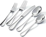 40 Piece Teardrop Silverware Set For 8, 18/10 Stainless Steel Flatwar. Fixed Price $59.99.
