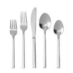 Fortessa Ashton 18/10 Stainless Steel Flatware, 5-PIECE, Antique Silver. Fixed Price $71.24.