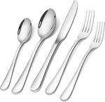 Silverware Set, Briout Flatware Service For 4 Stainless Steel Cutlery 20. Fixed Price $30.44.