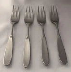 * Lauffer - Towle Magnum 4 Salad Forks Flatware Stainless Norway. Fixed Price $119.99.