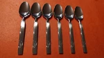 6 Nakazato NAB3 Stainless Demitasse/coffee Spoon Japan Bamboo/leaves Free Ship. Fixed Price $24.95.