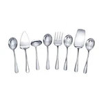 Mikasa Gourmet Basics Kaylee 8-PIECE Serving Set, 18/10 Stainless Steel, Soup. Fixed Price $51.48.