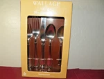 New 20 Piece Wallace 18/10 Glossy Stainless Flatware Summerset Service For 4. Fixed Price $118.99.