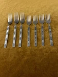 (3) Dinner (4) Salad Forks Continental Stainless Silverware Flatware CSS39. Fixed Price $56.00.