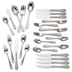Gorham Melon Bud Frosted 18/10 Stainless Steel 45PC. Flatware Set. Fixed Price $219.94.