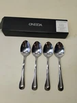 Satin Sand Dune Flatware Dinner Spoons, Set Of 4, 18/0 N/o. Fixed Price $19.95.