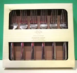 Lenox Eternity Gold Set Of 6 Salad Forks - Stainless Steel Flatware New Box. Fixed Price $69.95.