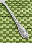 Customcraft CUS12 Stainless Monogram Glossy Floral Textured Flatware Choice. Fixed Price $5.95.