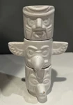 Kikkerland Porcelain Totem Pole Stackable Shot Glasses - Partial Set Of 3. Fixed Price $7.99.