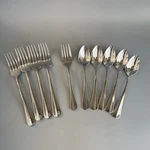 10 Pc Oneida Baguette Savor Dinner Forks Salad Teaspoon Stainless Flatware. Fixed Price $29.99.