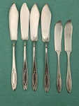 Oneida Community Adam Silverplate Master Butter Knives And Spreaders Lot Of 6. Fixed Price $19.95.