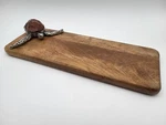 Mud Pie Mango Wood Sea Turtle Cheese Board Serving. Fixed Price $29.95.