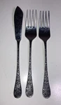 Vintage Epic Stainless Japan EPS18 Textured Floral Flatware 3 Pieces. Fixed Price $9.95.