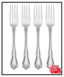 Oneida True Rose Dinner Forks, Silver Set Of 4. Fixed Price $20.99.